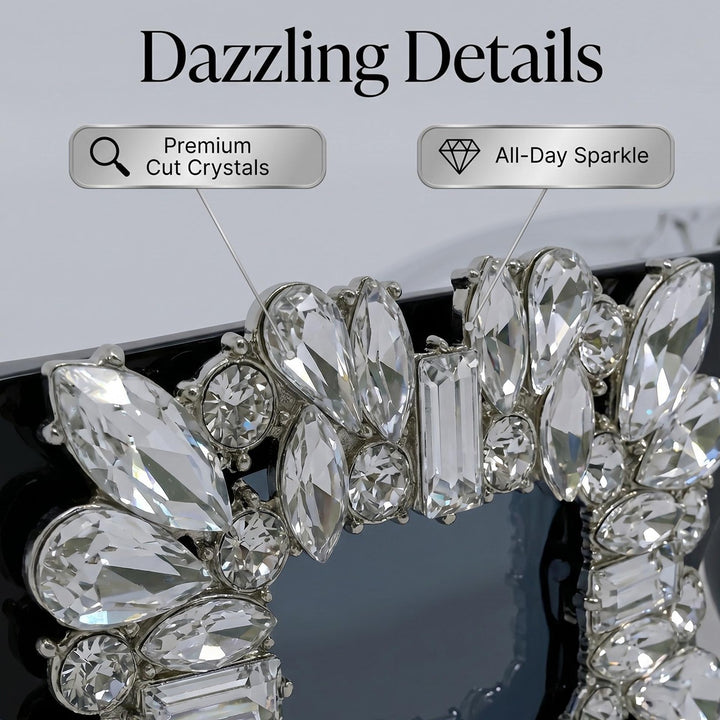 Women's sunglasses in vintage design with sparkling crystal embellishments Bowlift
