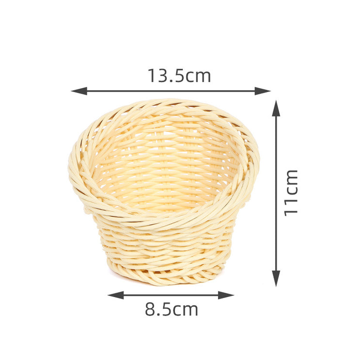Decorative Woven Round Basket Bowlift