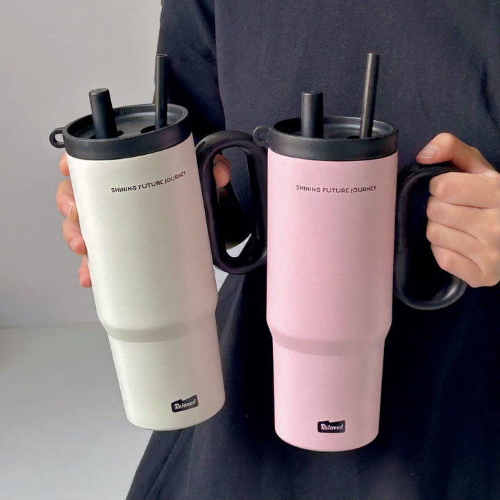 Women's thermos cup with practical double drinking system Bowlift