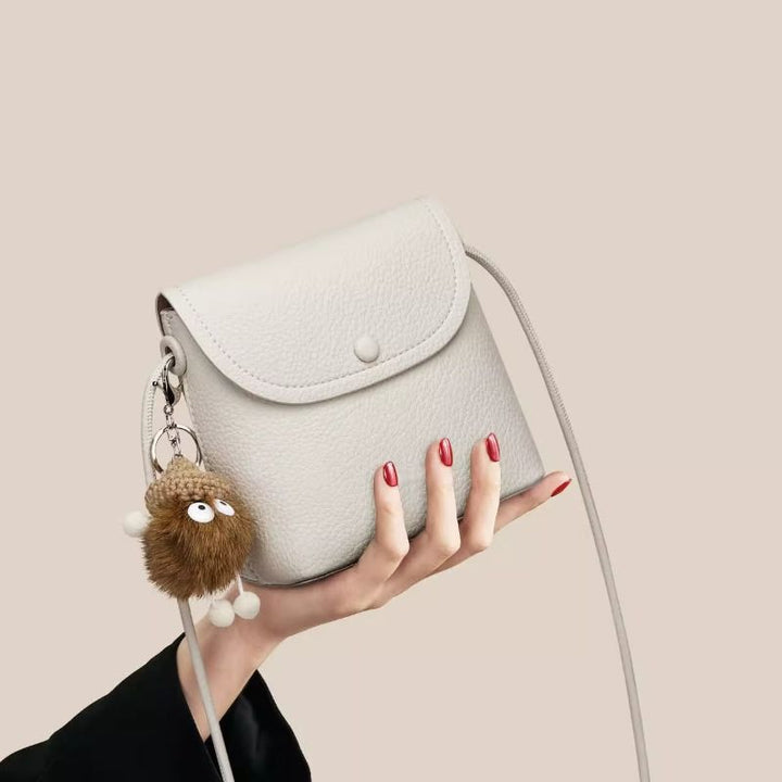 Compact Textured Crossbody Bag Bowlift