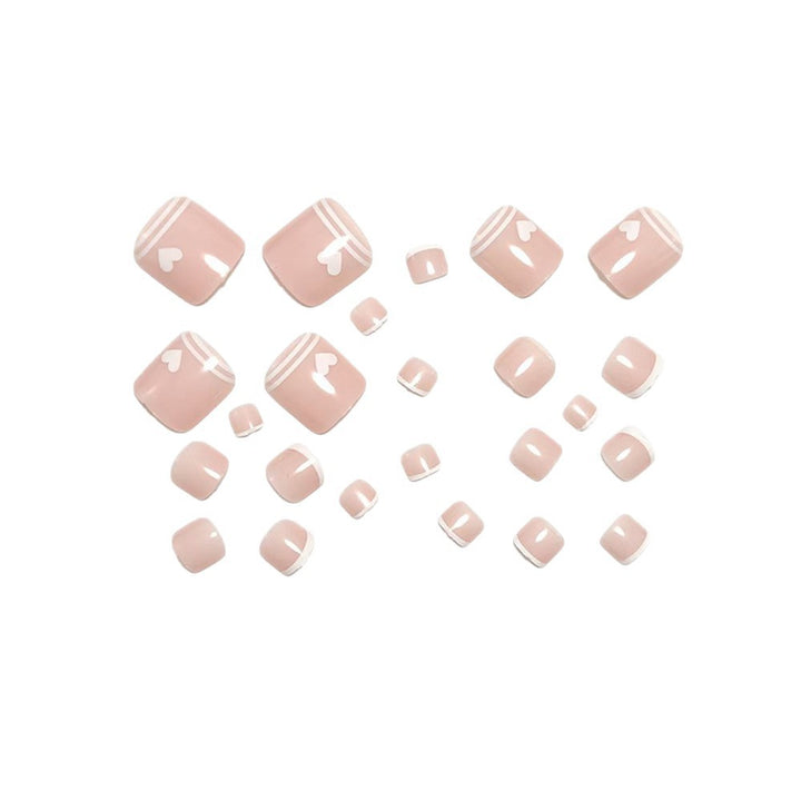 Nail art set with hearts and elegant accents Bowlift