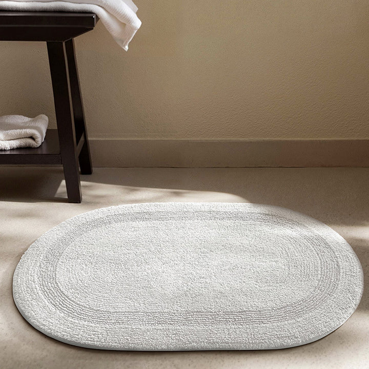Soft Textured Round Bath Mat Bowlift