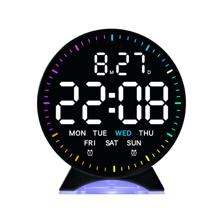 Digital alarm clock with intelligent LED display and multifunctional features Bowlift