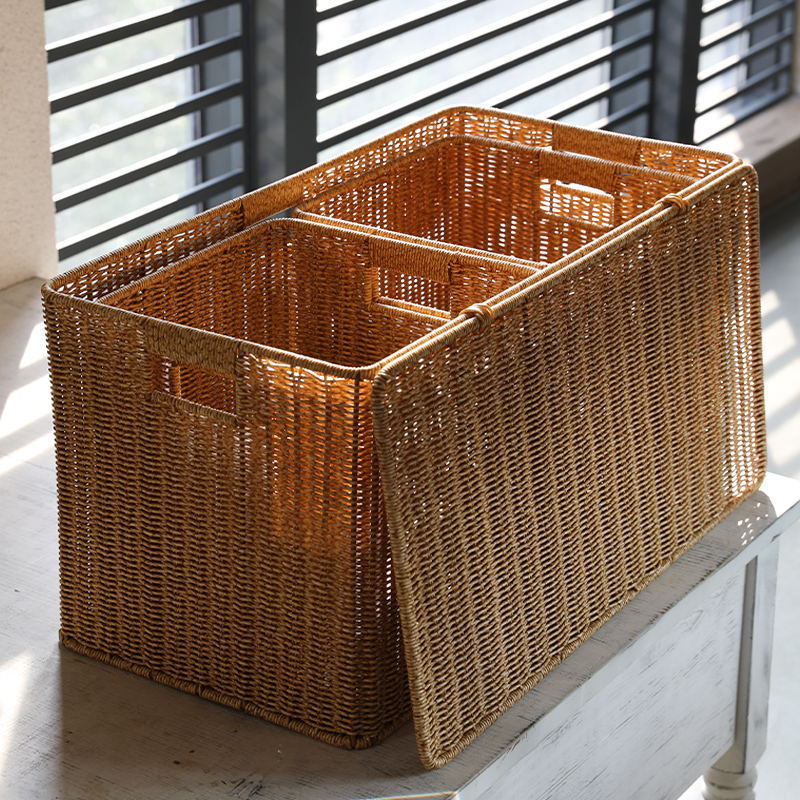Crafted Wicker Storage Chest Bowlift