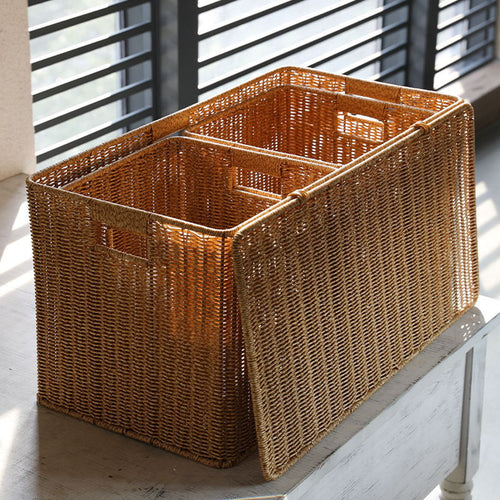 Crafted Wicker Storage Chest Bowlift