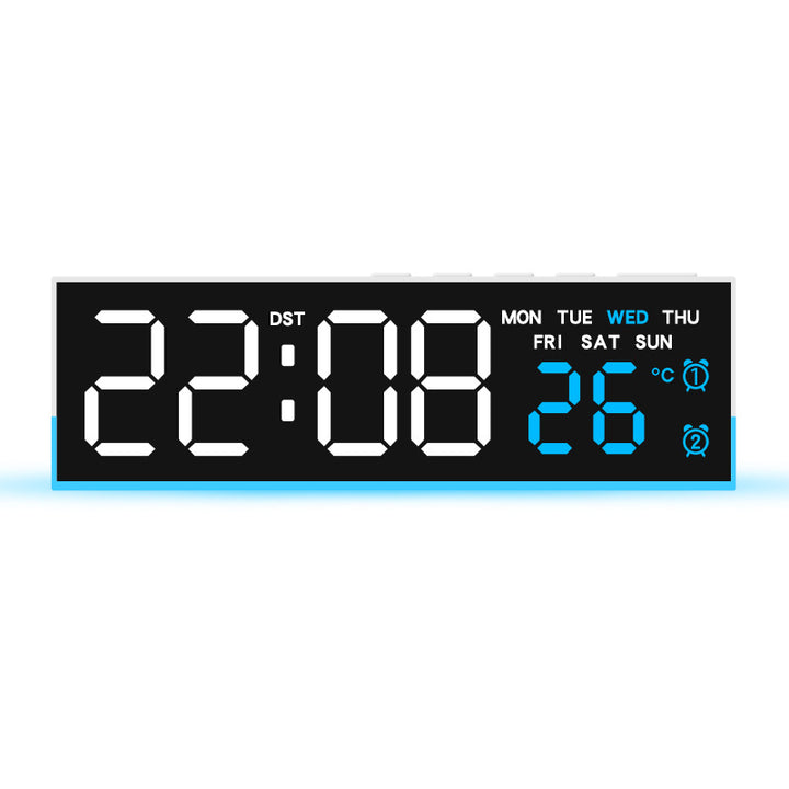Digital Multifuntional LED Alarm Clock with Temperature and Weekday Display Bowlift