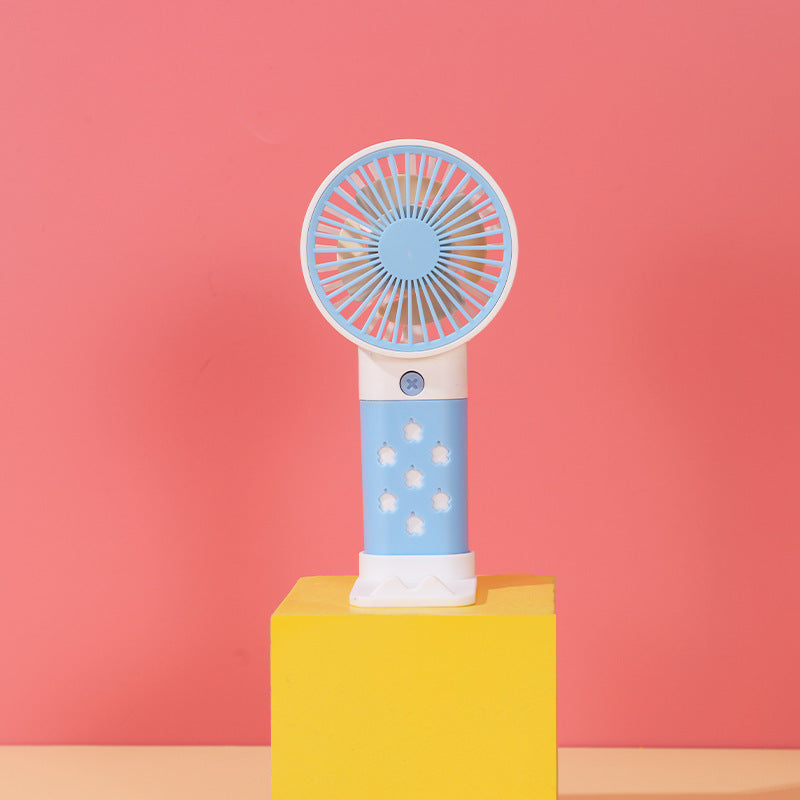 Women Portable Hand Fan with Ergonomic Handle and Adjustable Tilt Angle Bowlift