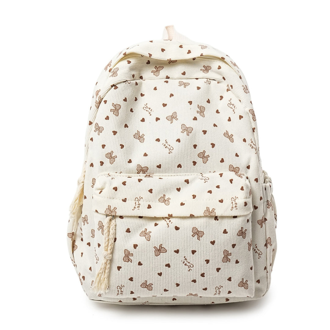 Textured Corduroy Everyday Backpack Bowlift