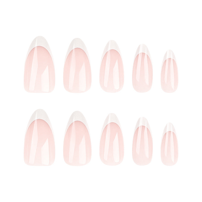 High-quality nail art in elegant French-tip design Bowlift