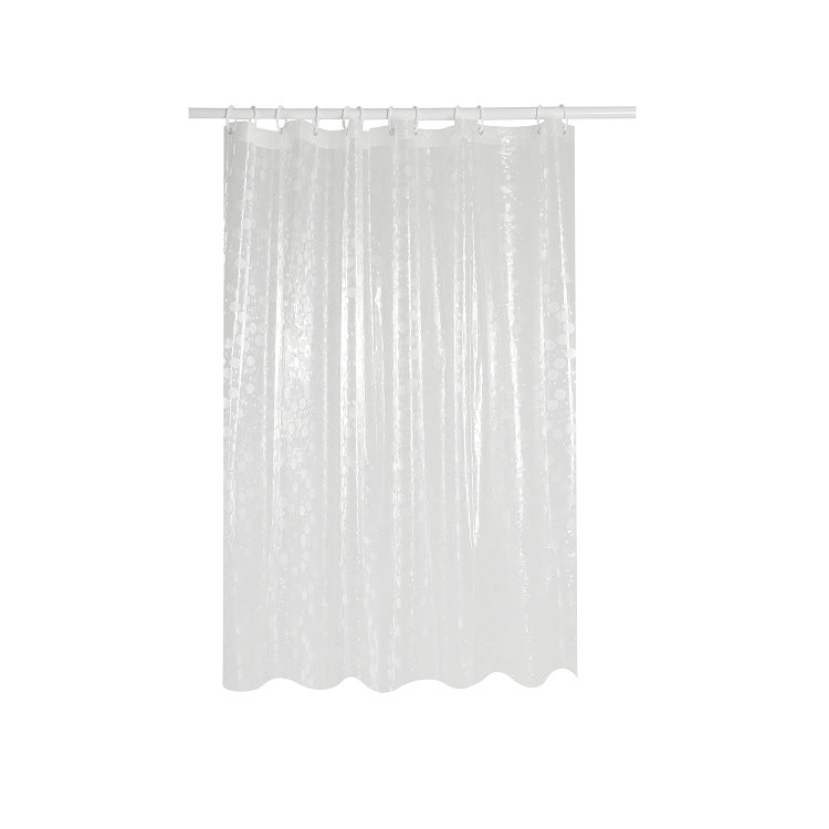 Modern Transparent Polka Dot Shower Curtain Bowlift