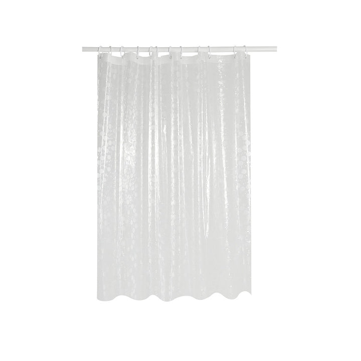 Modern Transparent Polka Dot Shower Curtain Bowlift