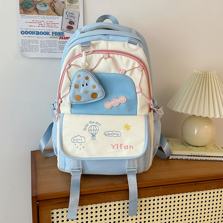 Playful Character Design School Backpack Bowlift