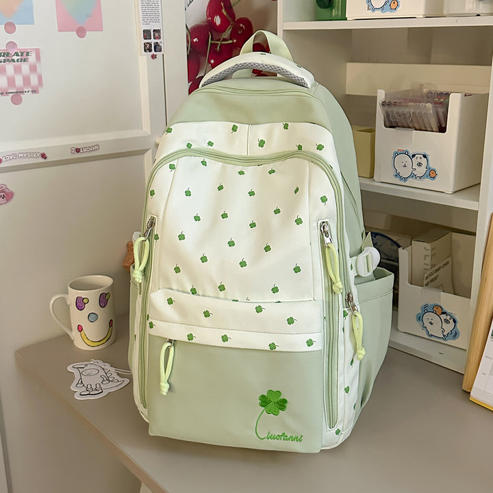 Playful Floral-Themed School Backpack Bowlift