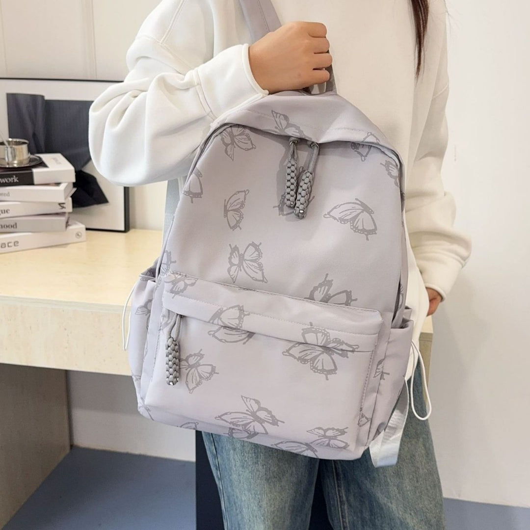 Backpack with Playful Butterfly Design Bowlift