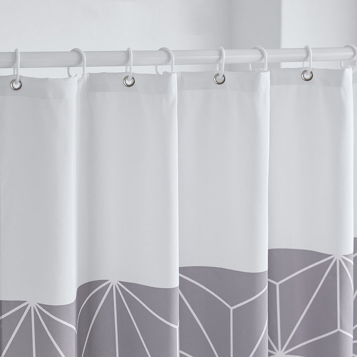 Modern Geometric Pattern Shower Curtain Bowlift