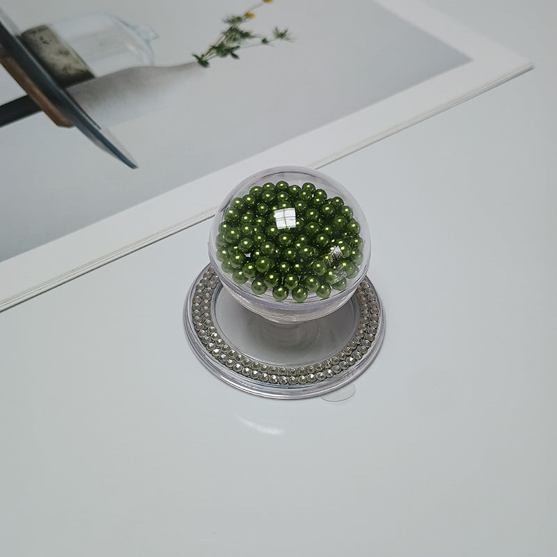 Decorative Beaded Cosmetic Mirror Bowlift