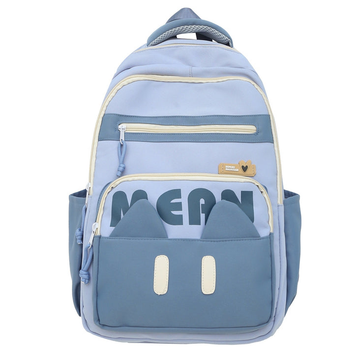 Cute Cat Ears School Backpack Bowlift