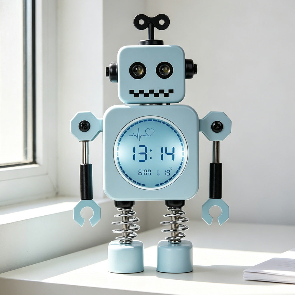 Digital Robot Alarm Clock Bowlift