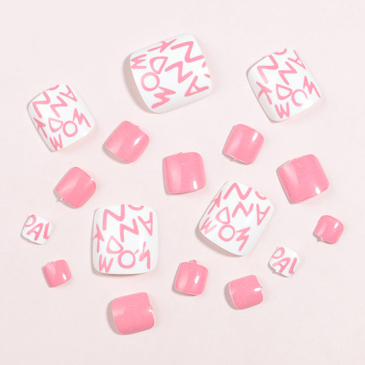 Artistic Floral Press-On Nail Art Set Bowlift