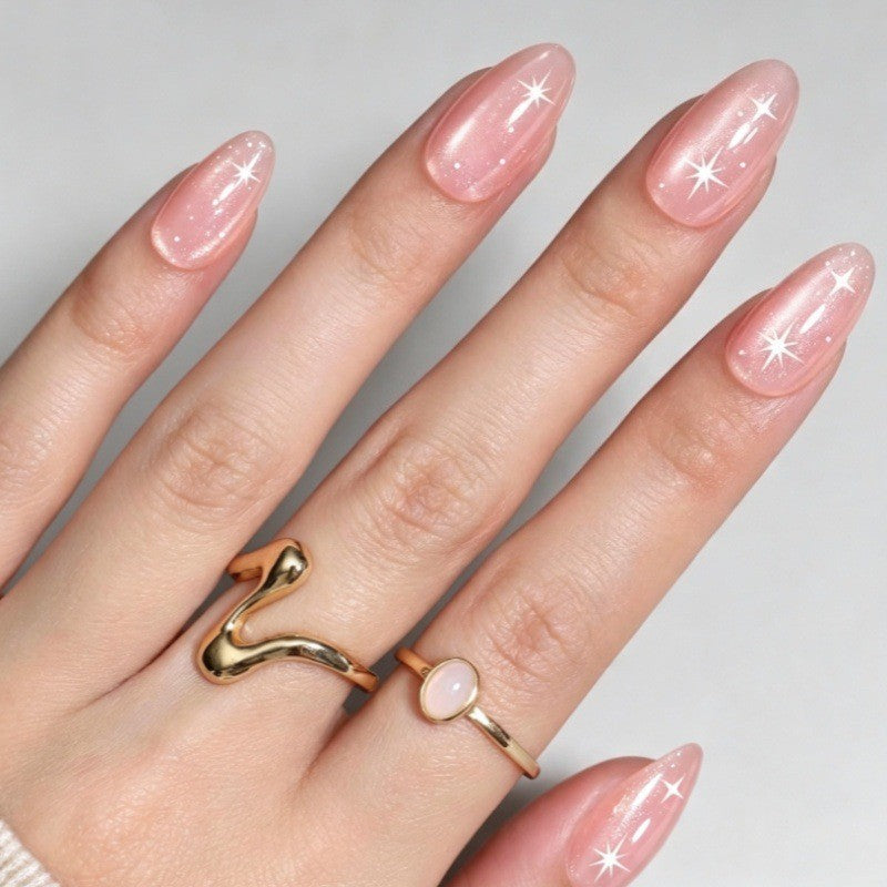 Sparkling Press-On Nail Art Set Bowlift