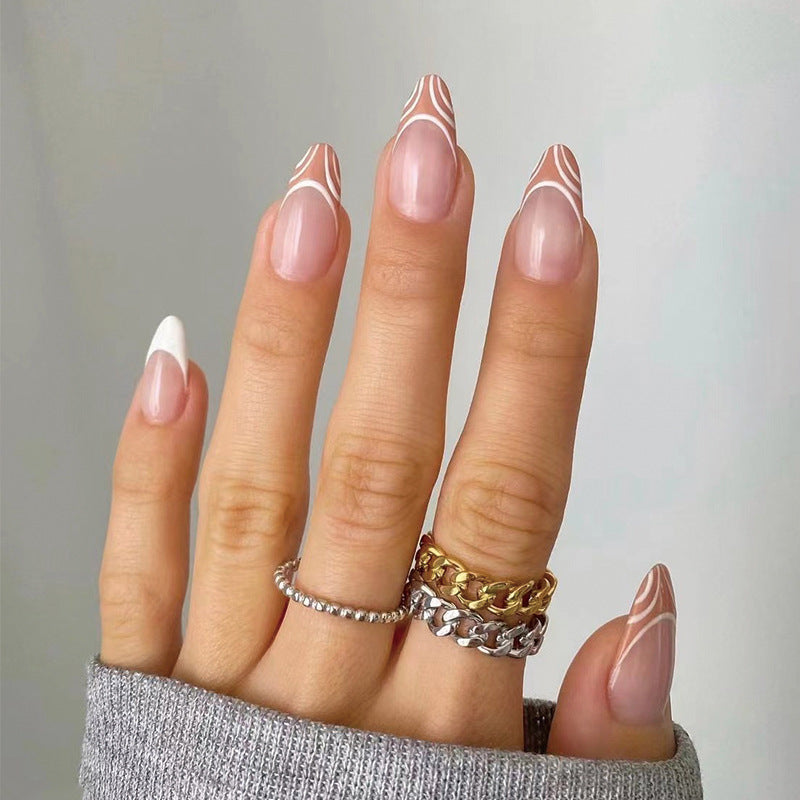 Elegant Nail Extensions with Creative Design Bowlift