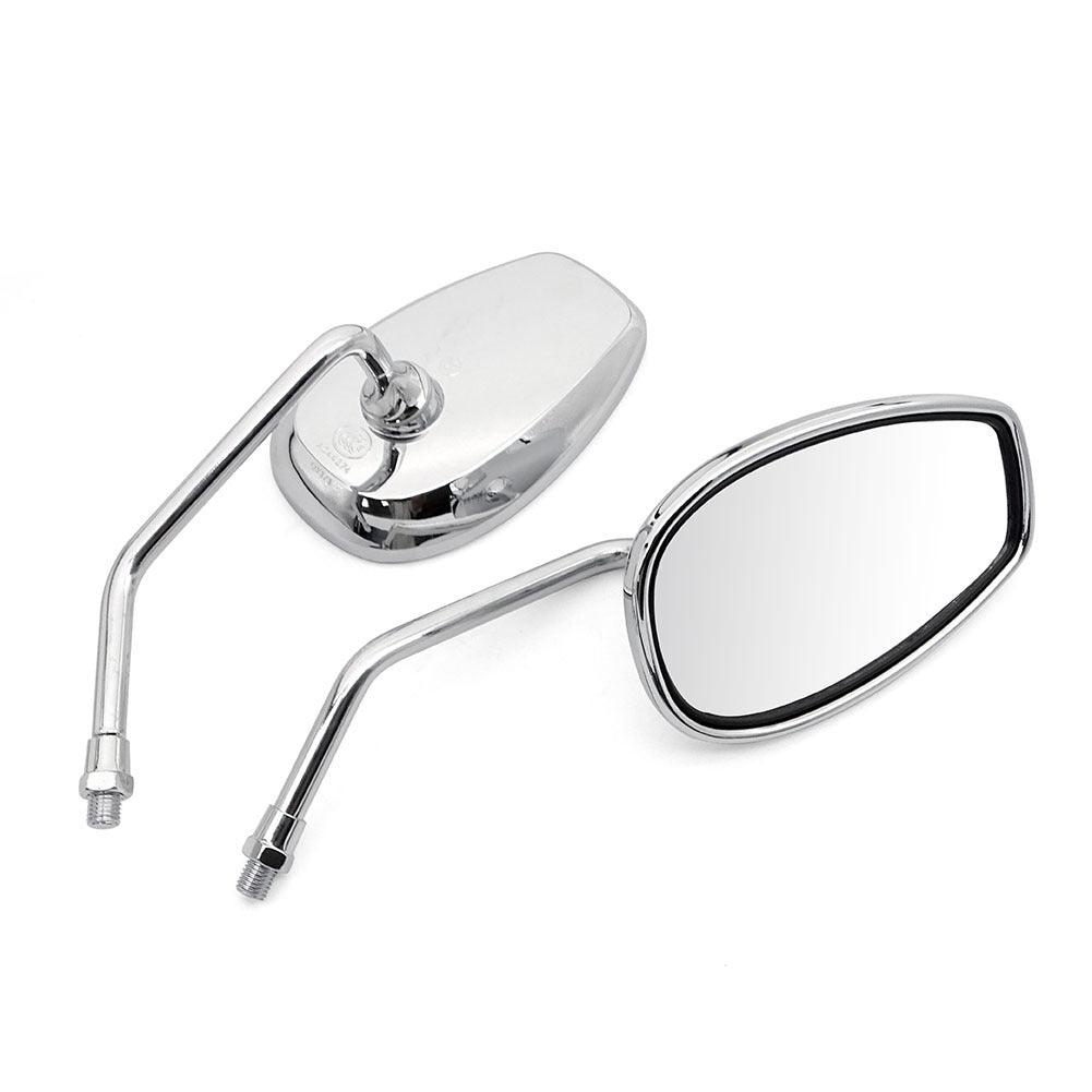 Motorcycle rearview mirror with adjustable arm and high-reflective surface Bowlift