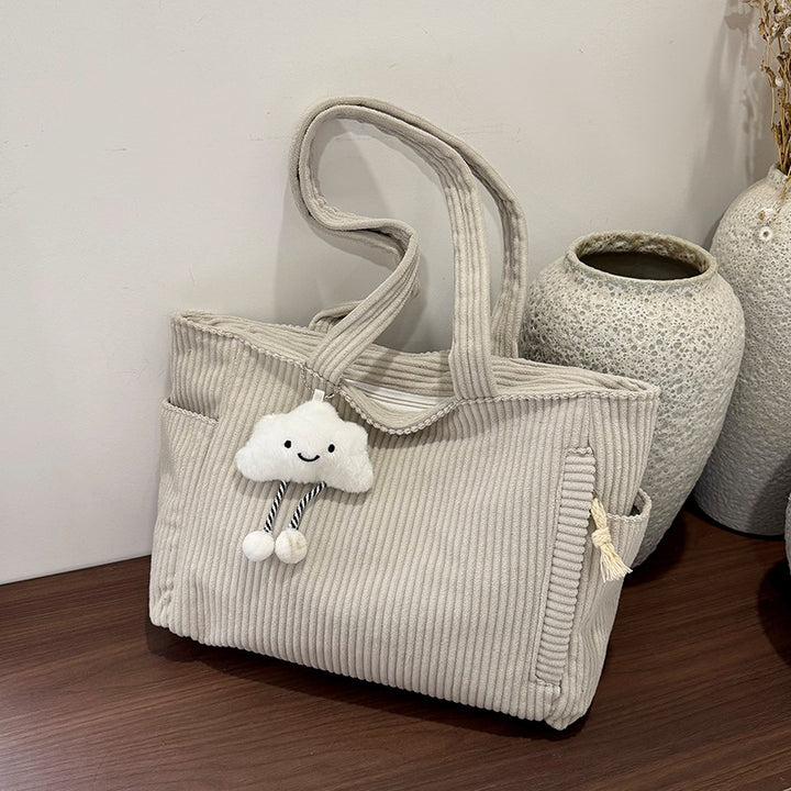WoVersatile Corduroy Tote Bag Bowlift