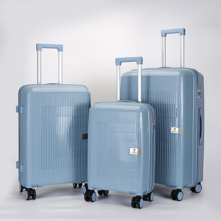 multi-size hardshell spinner luggage set with telescopic handles and double-spinner wheels Bowlift