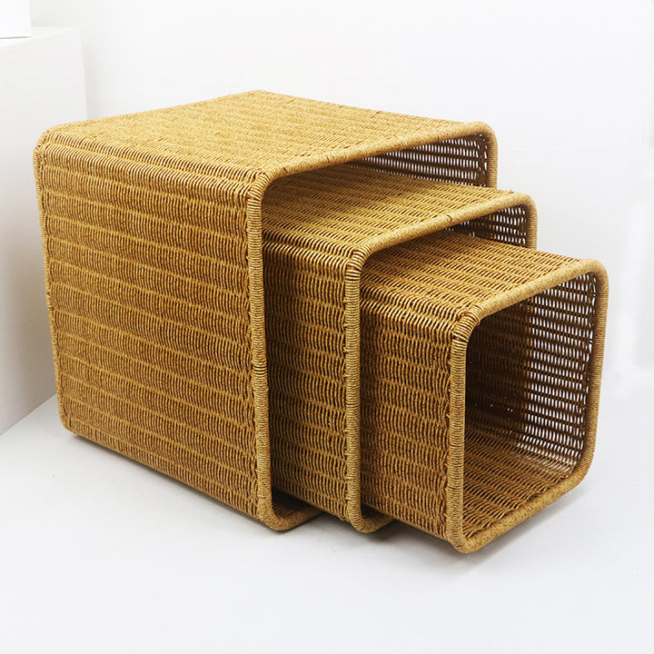 Rectangular Woven Storage Box Bowlift