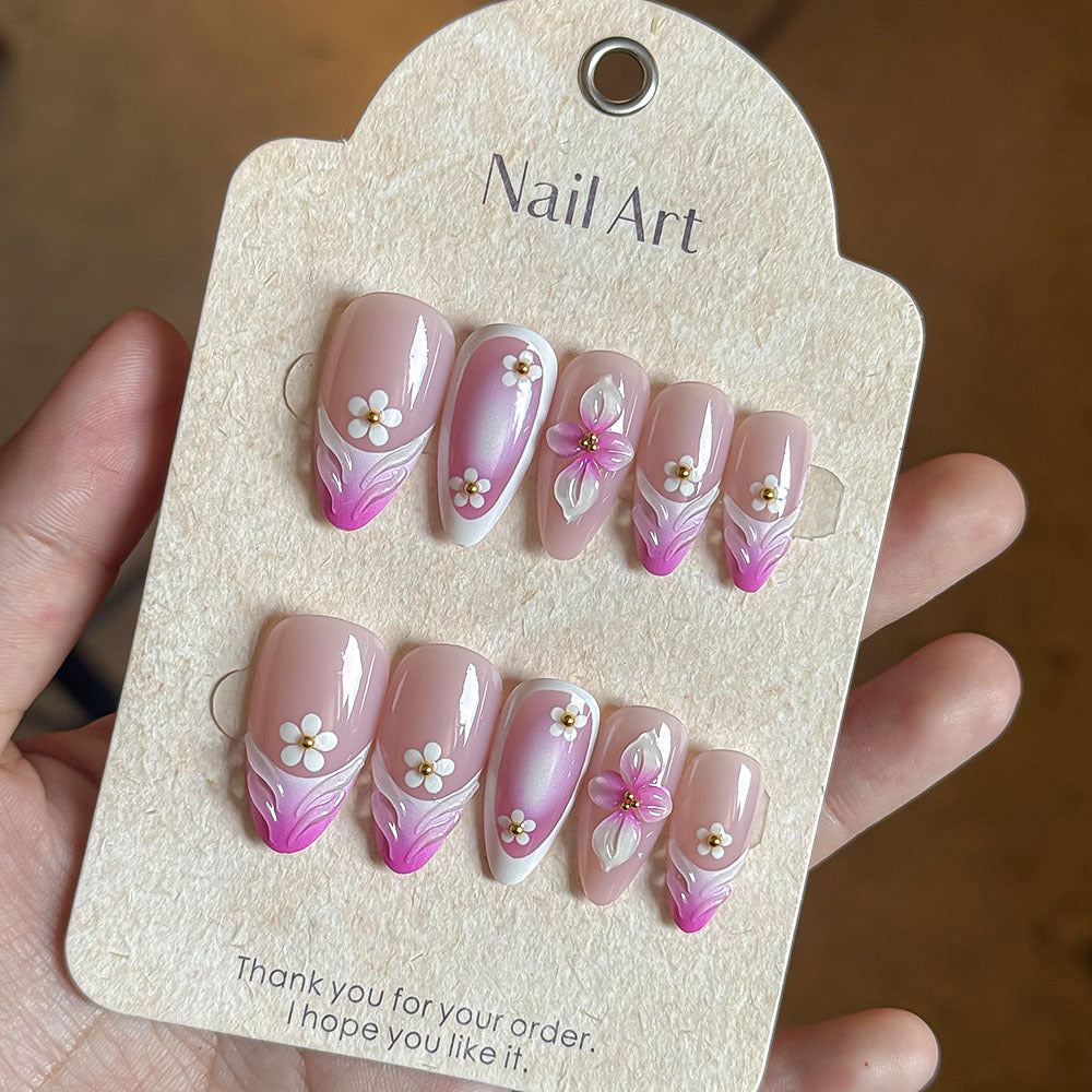 Floral Design Press-On Nail Kit Bowlift
