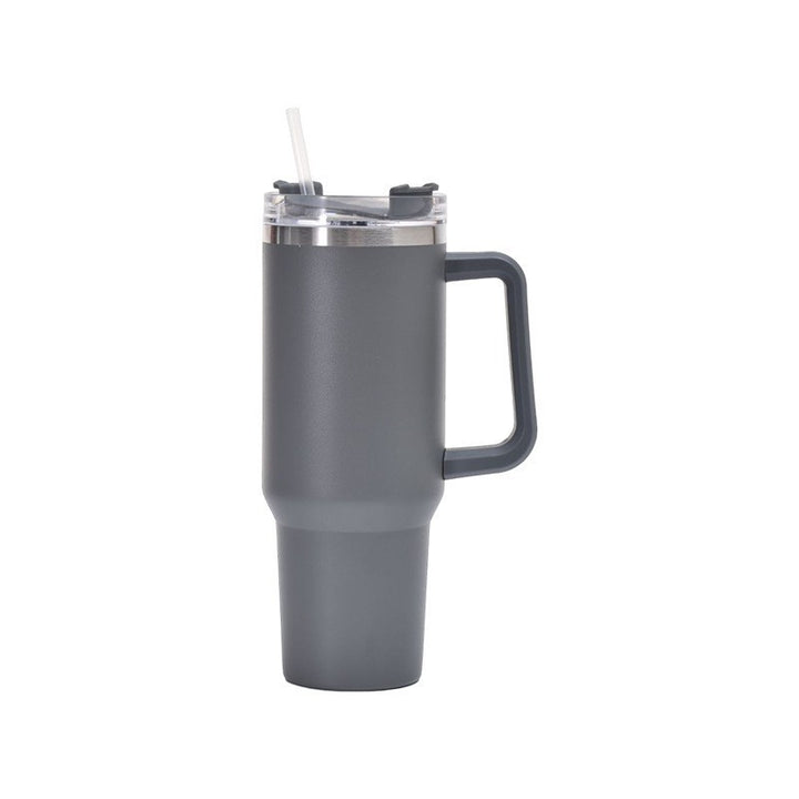 Women's insulated cup with straw and ergonomic handle Bowlift