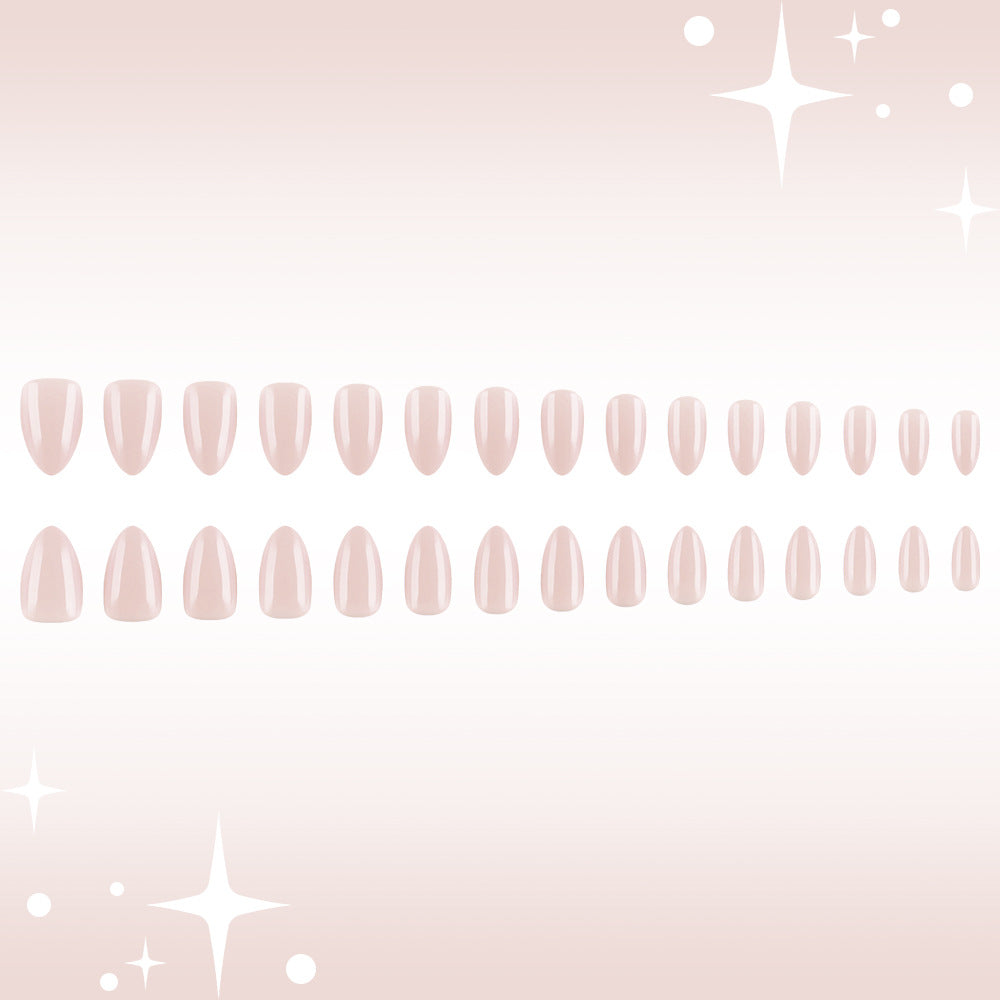 Elegant Almond-Shaped Press-On Nail Set Bowlift