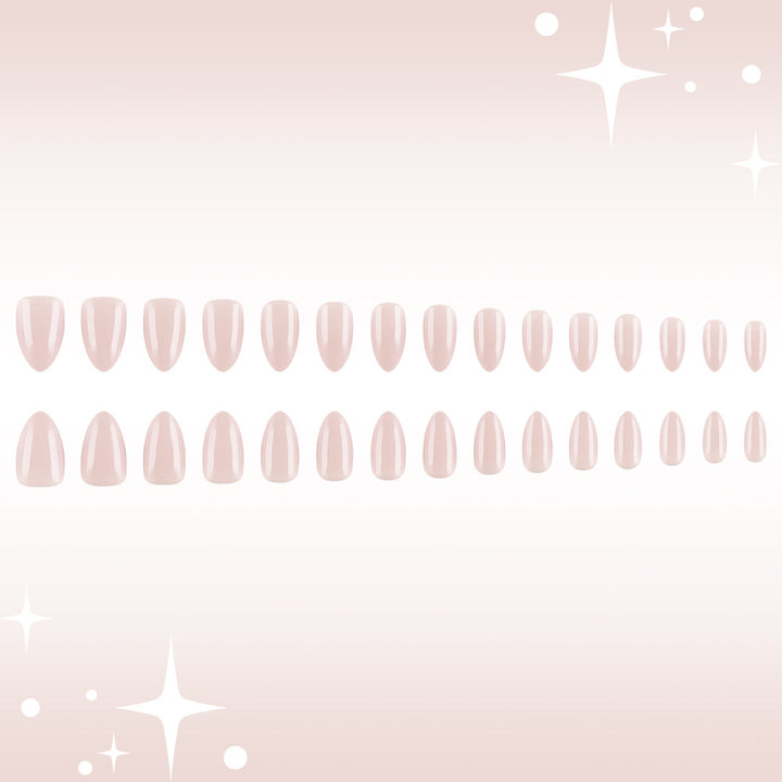 Elegant Almond-Shaped Press-On Nail Set Bowlift