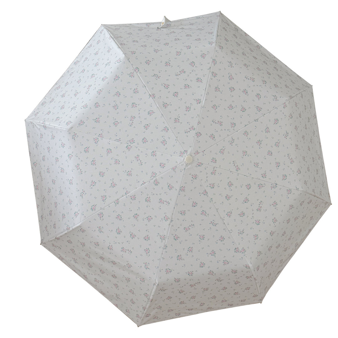 Women's Foldable Umbrella with Floral Pattern Bowlift
