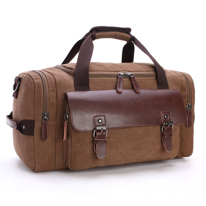 Spacious travel bag with high-quality leather trim Bowlift