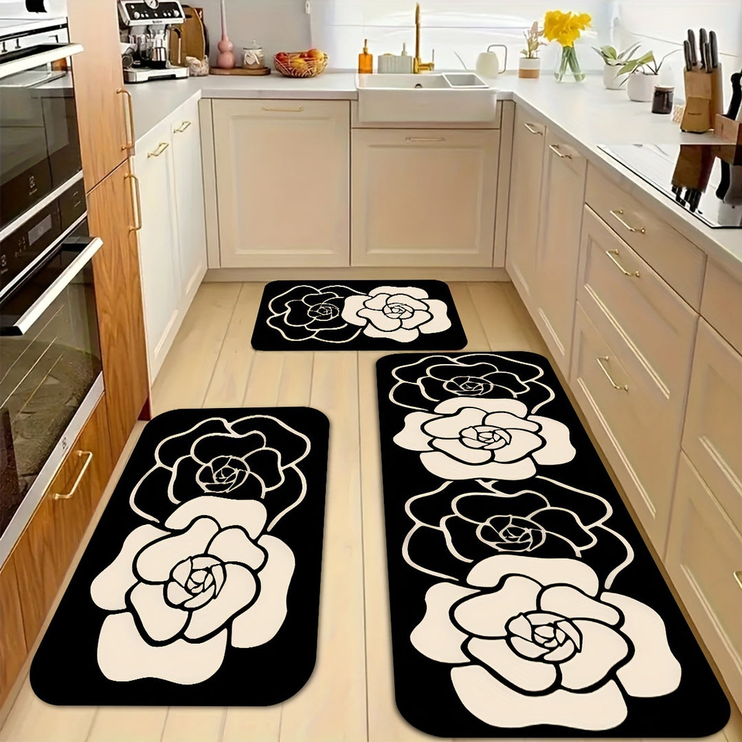 Money-Themed Anti-Fatigue Kitchen Mat