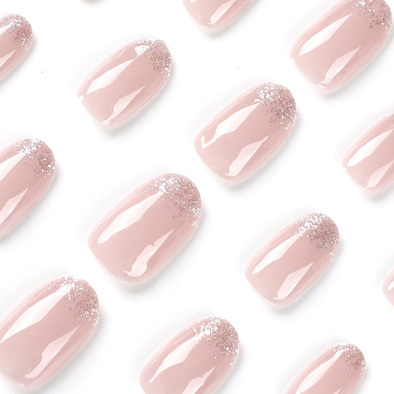 Artful nail polish applications with elegant glitter finish Bowlift