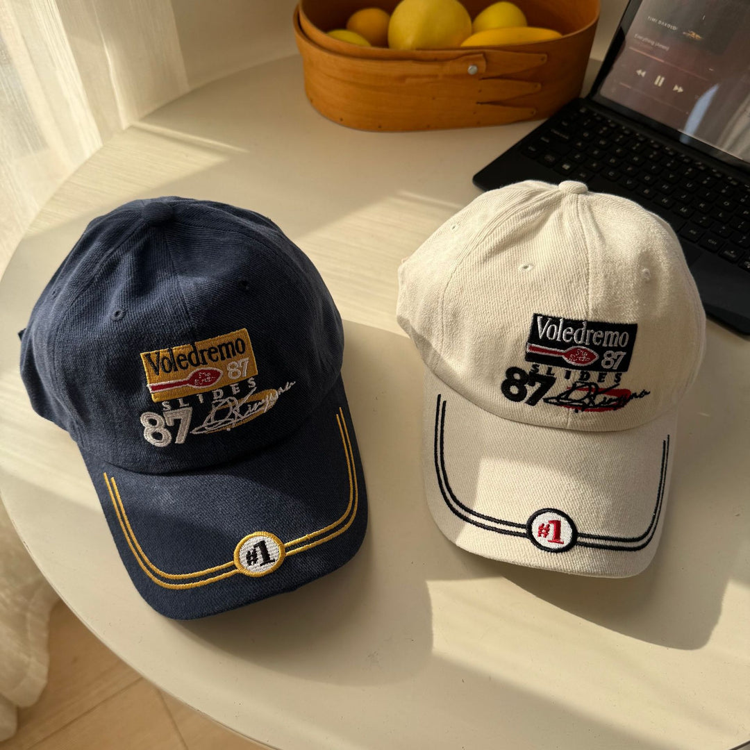 Men's Vintage-Inspired Embroidered Baseball Cap Bowlift 1783922647