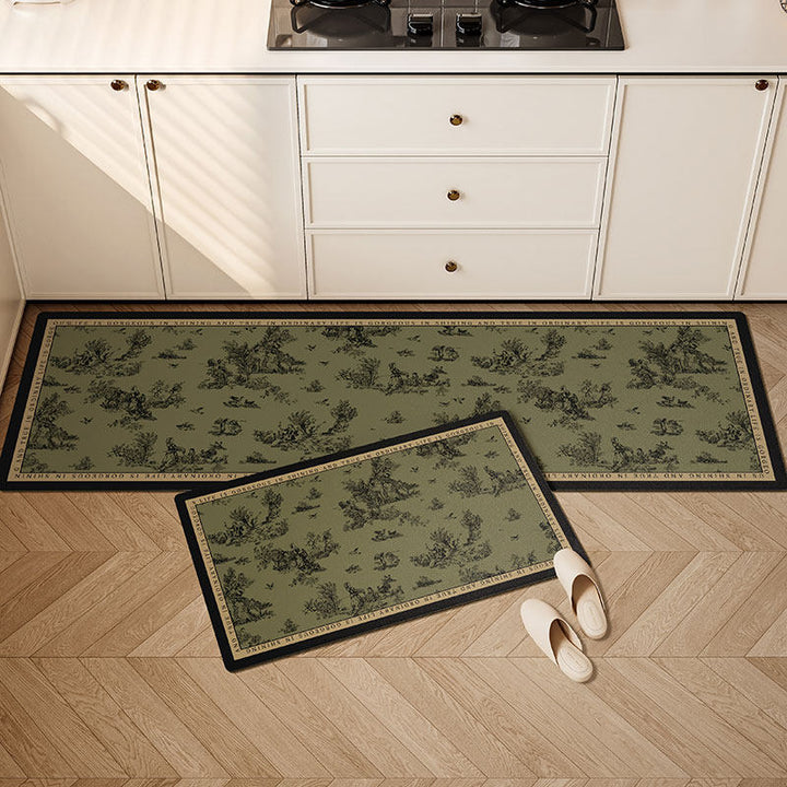 Floral Print Kitchen Runner