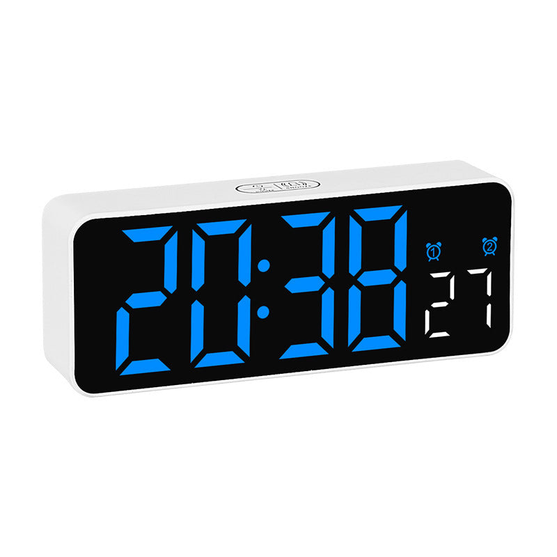 Digital Alarm Clock with Large LED Display and Dual Alarm Function Bowlift