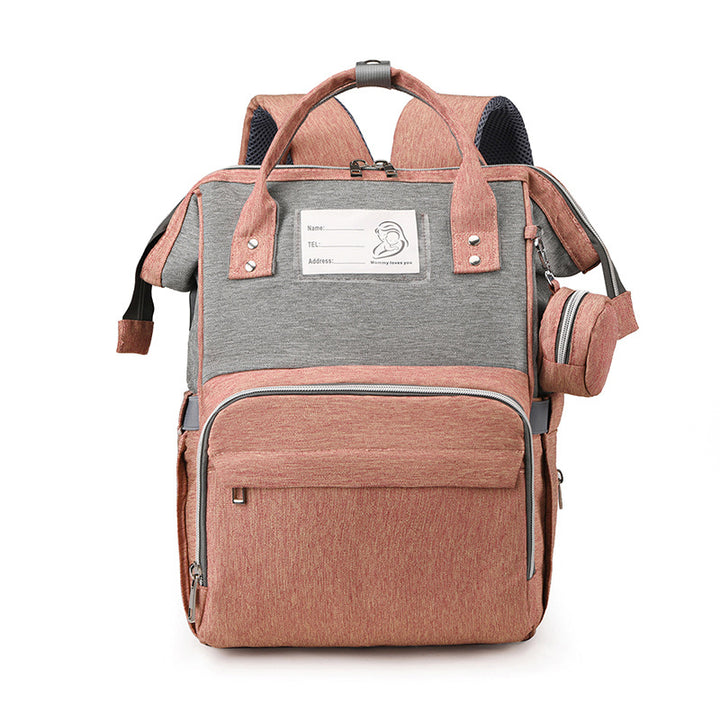 Multi-Compartment Functional Diaper Backpack Bowlift