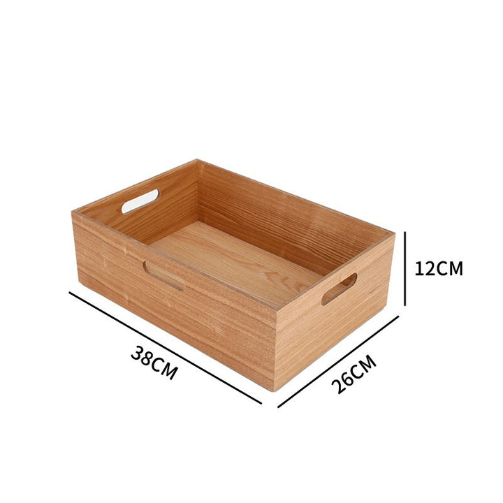 Organic storage basket made of wood