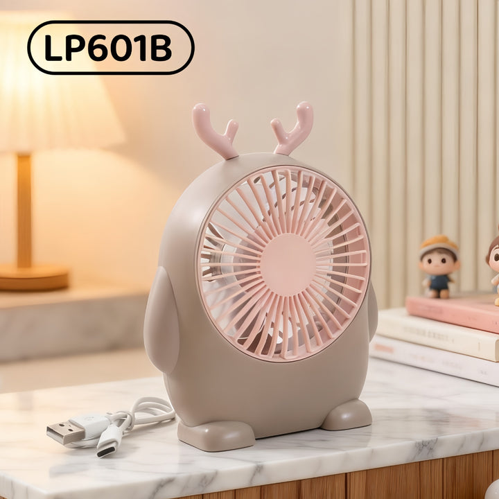 Ladies handheld fan with cute animal design Bowlift