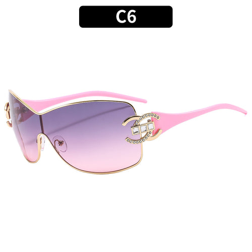 Glamorous High-Performance Shield Sunglasses