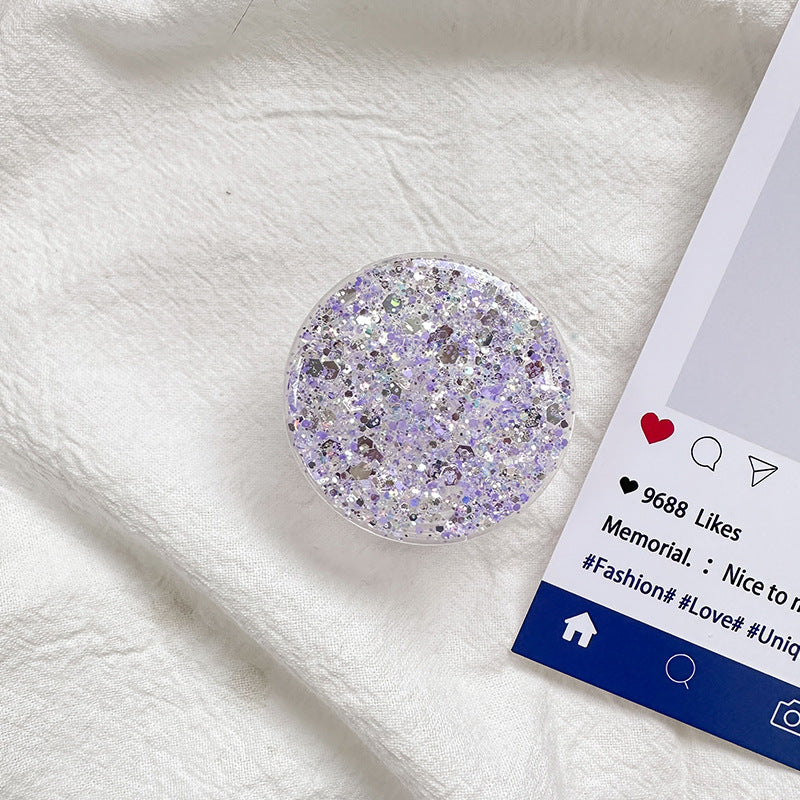 Sparkly Resin Phone Holder And Stand With Full Rotation Base