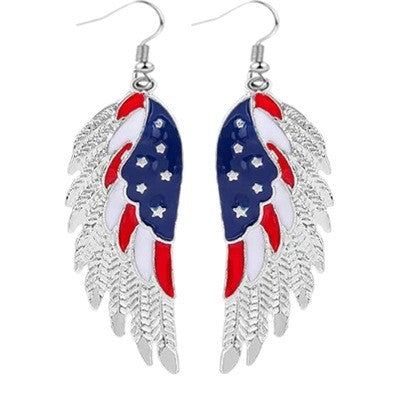Ladies' statement star earrings with crystal embellishment and enamel coating Bowlift