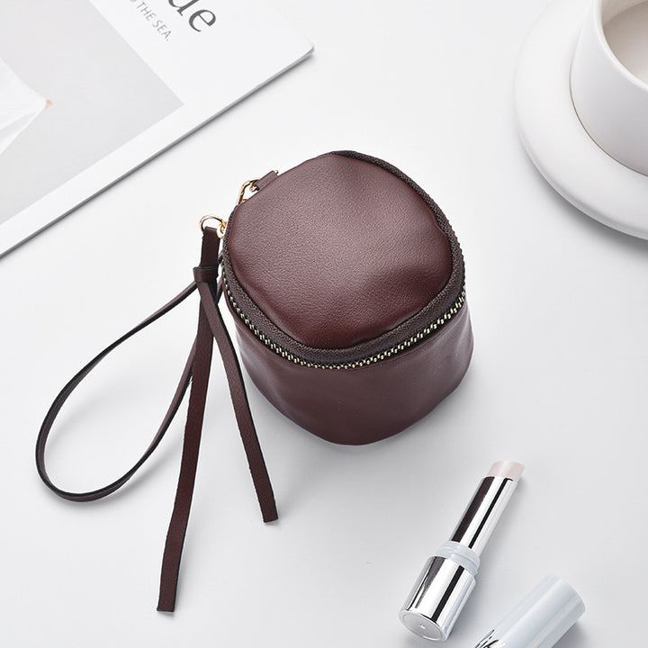 Compact Zippered Cosmetic Pouch Bowlift
