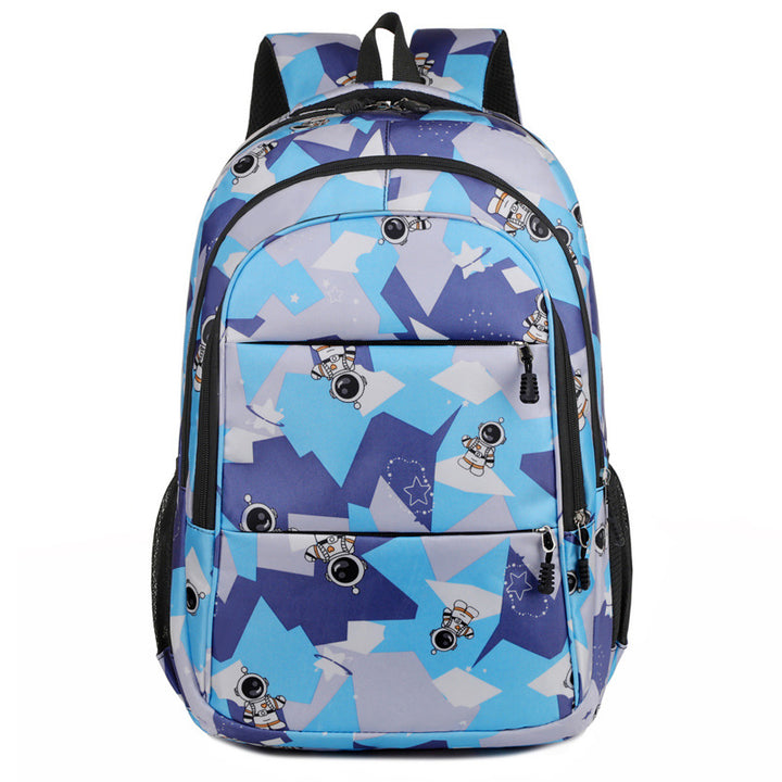 Fashionable school backpack with astronaut motif Bowlift