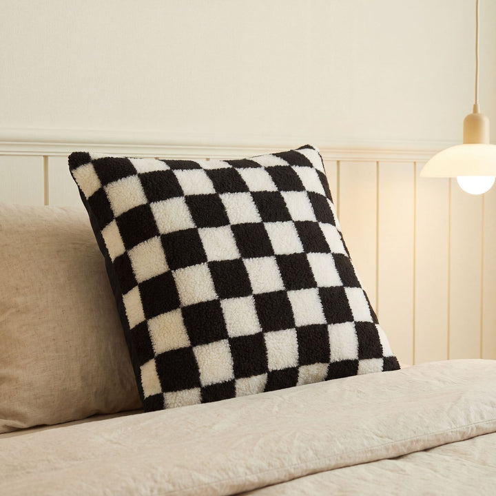 Cozy Checkerboard Decorative Pillow