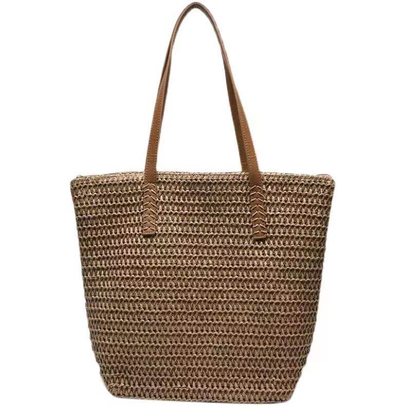 Elegant Bast bag with High-Quality Leather Handles Bowlift